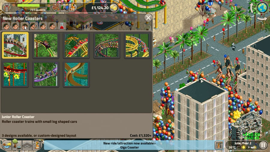 RollerCoaster Tycoon Classic Review - Screenshot 4 of 5