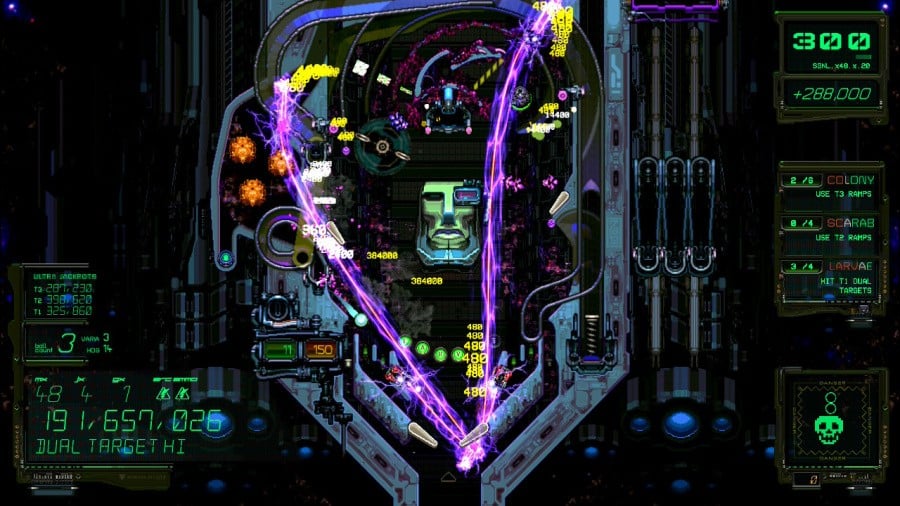 Xenotilt: Hostile Pinball Action Review - Screenshot 1 of 7