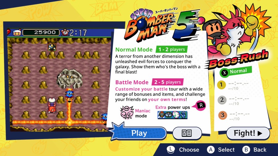 Super Bomberman Collection - Nintendo Switch 2 Edition Screenshot