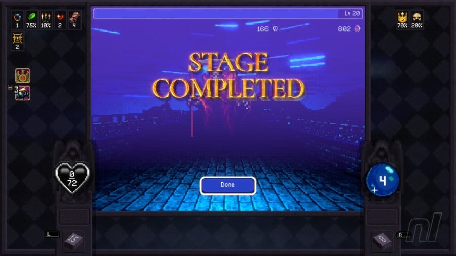 Vampire Crawlers: The Turbo Wildcard from Vampire Survivors - Capturado no Nintendo Switch (Modo acoplado)