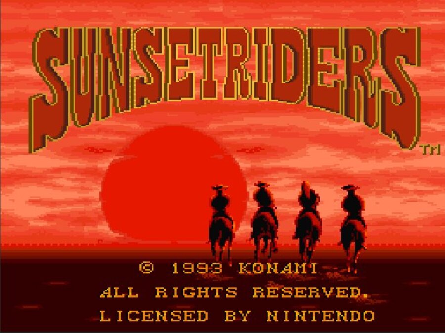 sunset riders virtual console