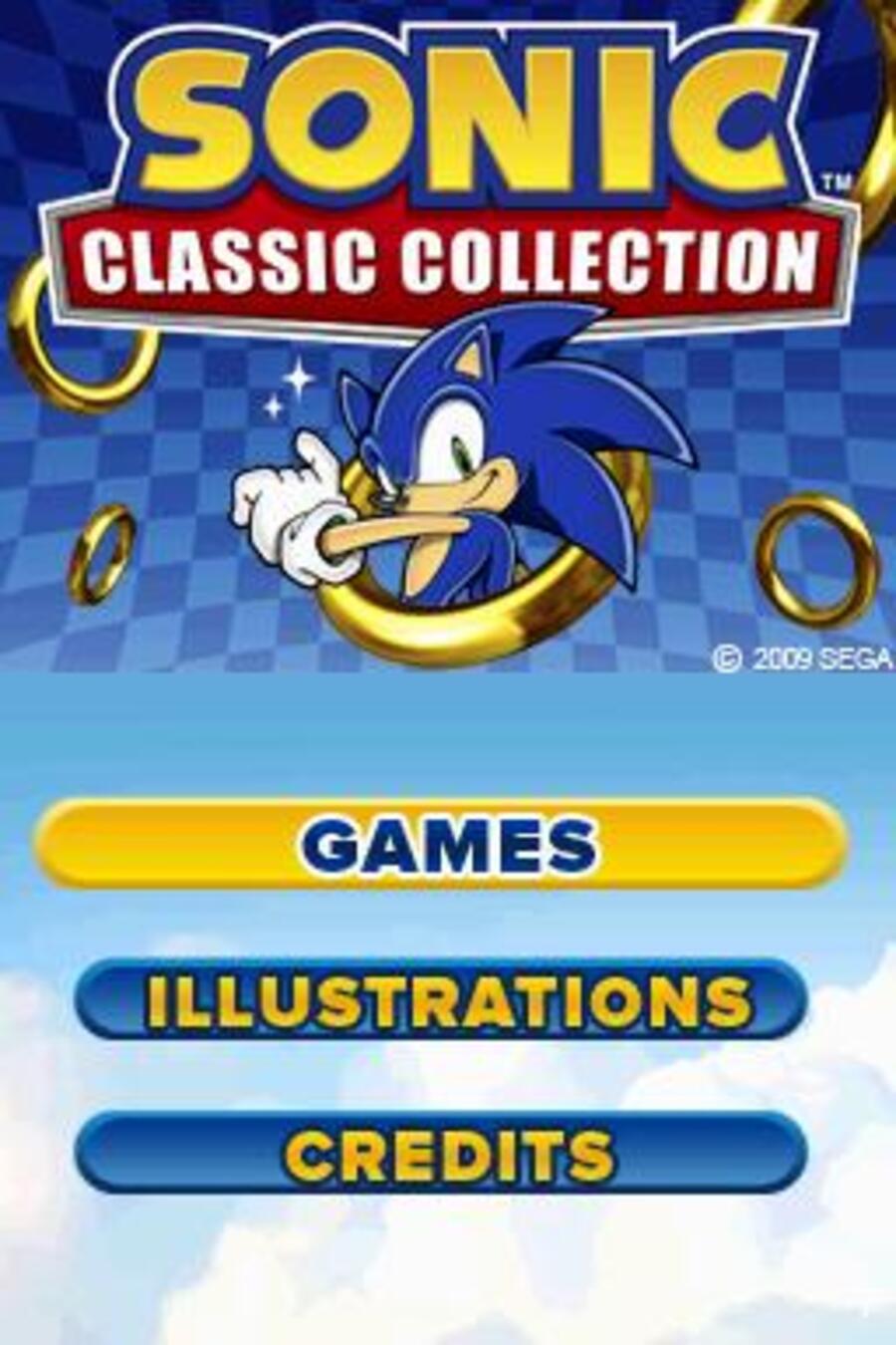 Sonic classic collection ds screenshots