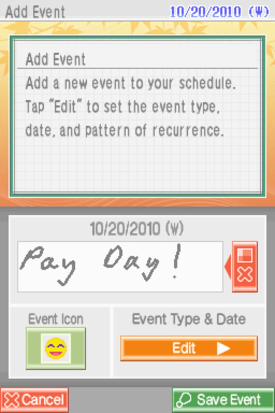 Nintendo Countdown Calendar (DSiWare) Screenshots