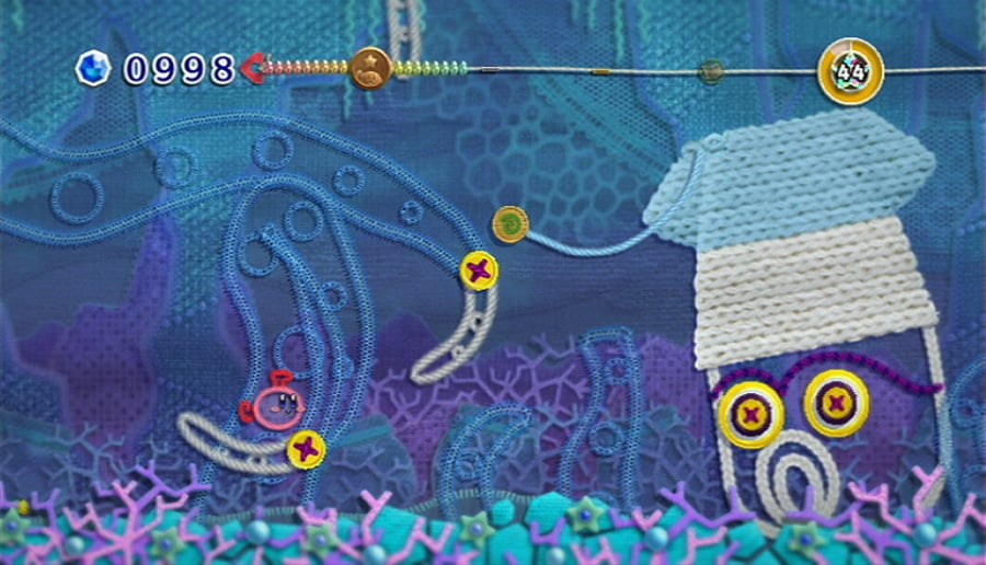 Kirby's Epic Yarn Review - Screenshot 2 of 5