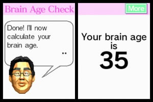 Dr. Kawashima's Brain Training: How Old is Your Brain? Screenshot