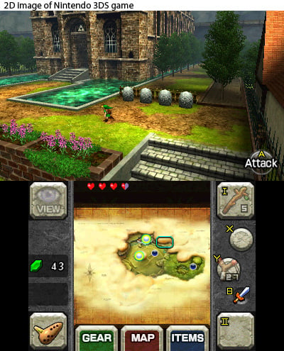 Legend of Zelda Ocarina of Time 3D, The - 3DS Game