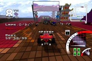 3D Pixel Racing Screenshot