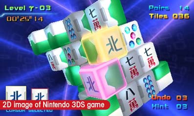 3D MahJongg, Jogos para a Nintendo 3DS, Jogos