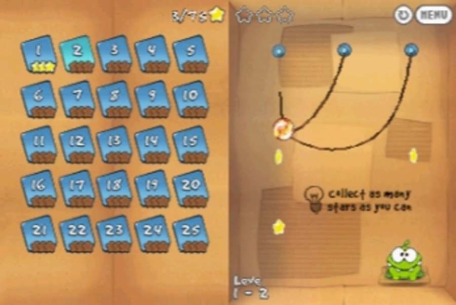 Cut the Rope (DSiWare) Screenshots