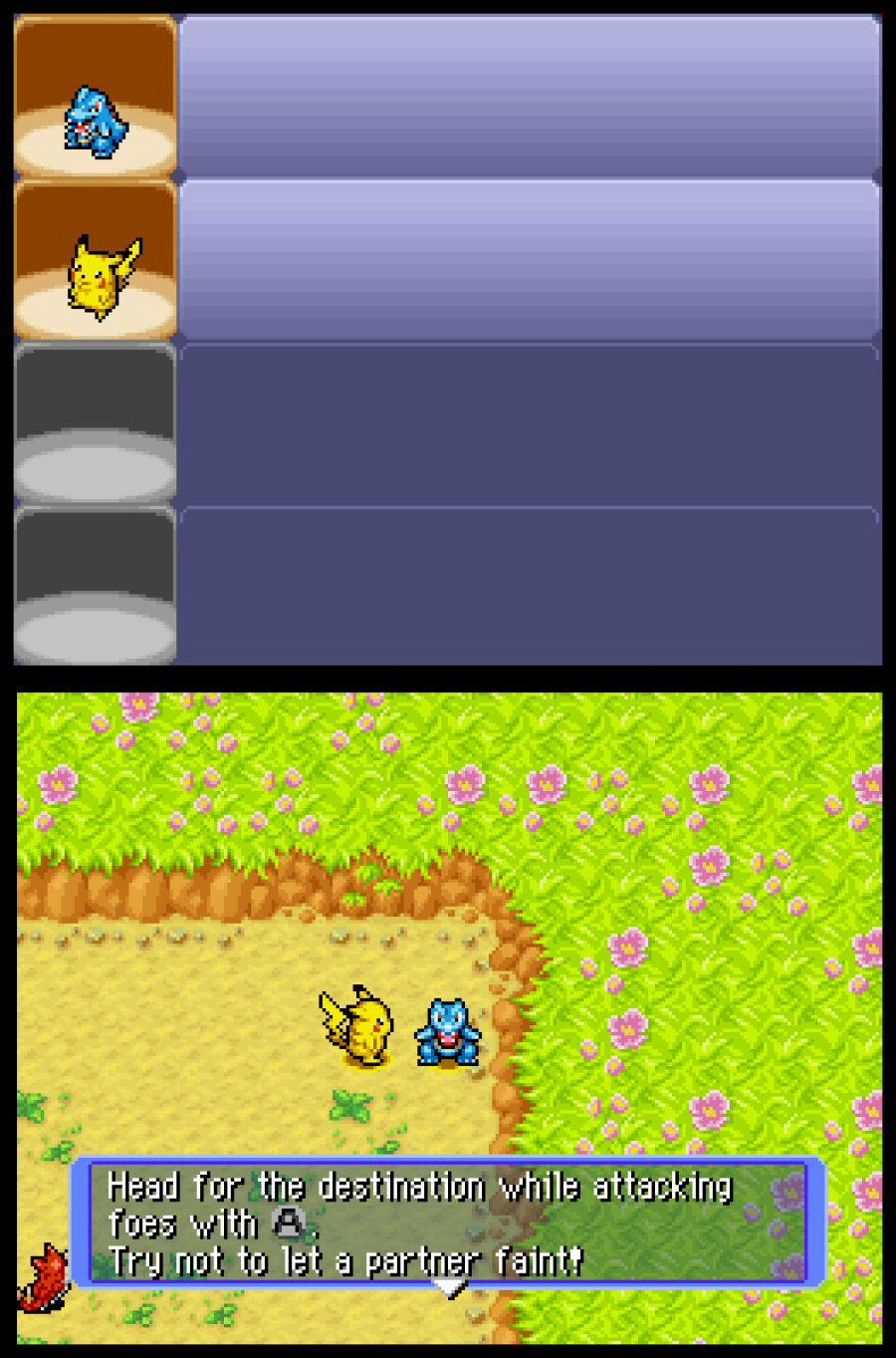 Pokémon Mystery Dungeon: Blue Rescue Team Screenshot
