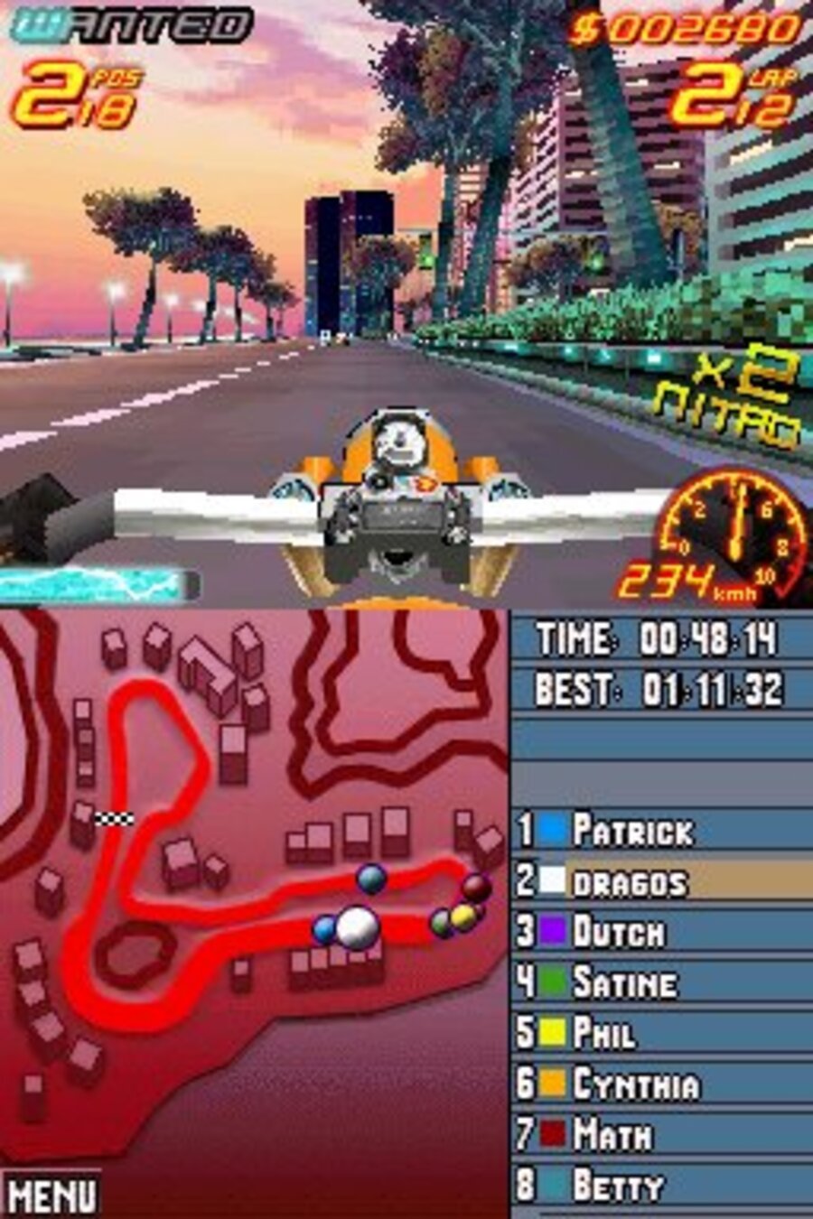 Asphalt 2: Urban GT (DS) Screenshots