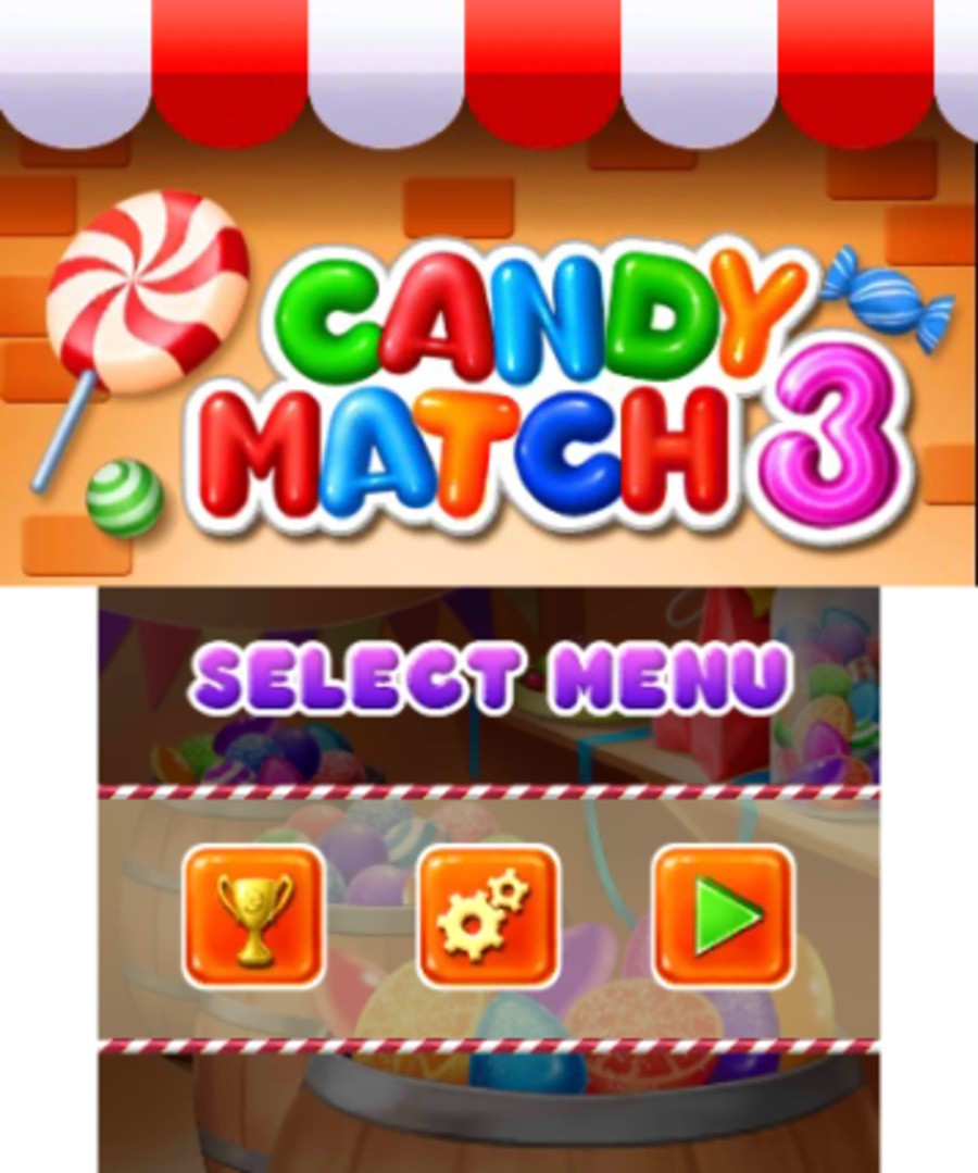 Candy Match 3 3ds Screenshots