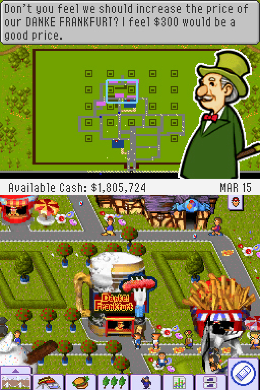 Theme Park DS Screenshot