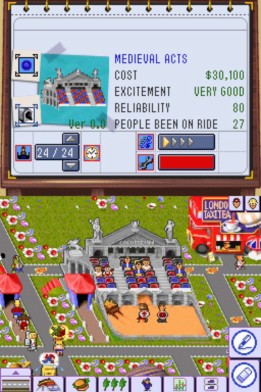 Theme Park DS Screenshot
