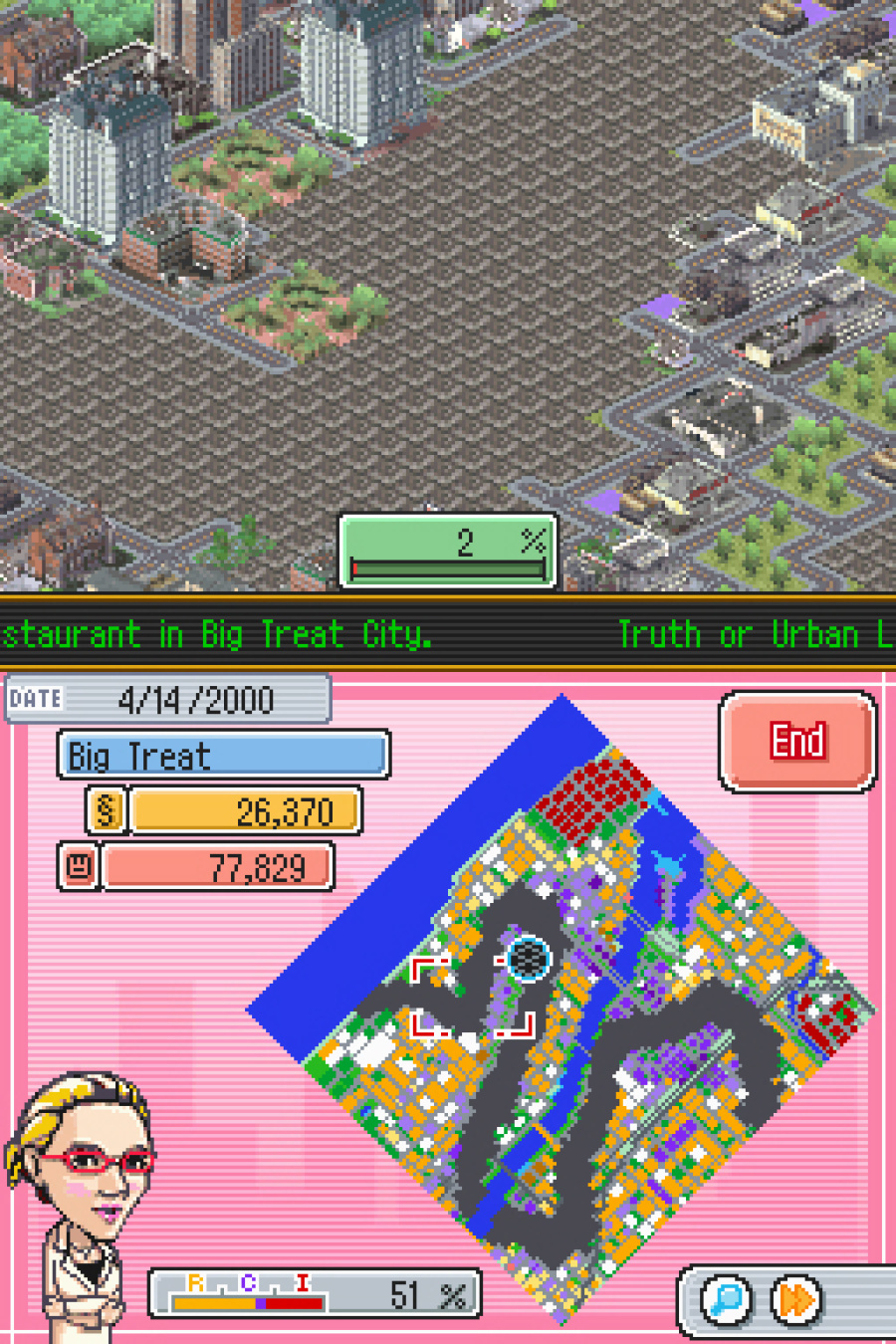 SimCity DS Screenshot