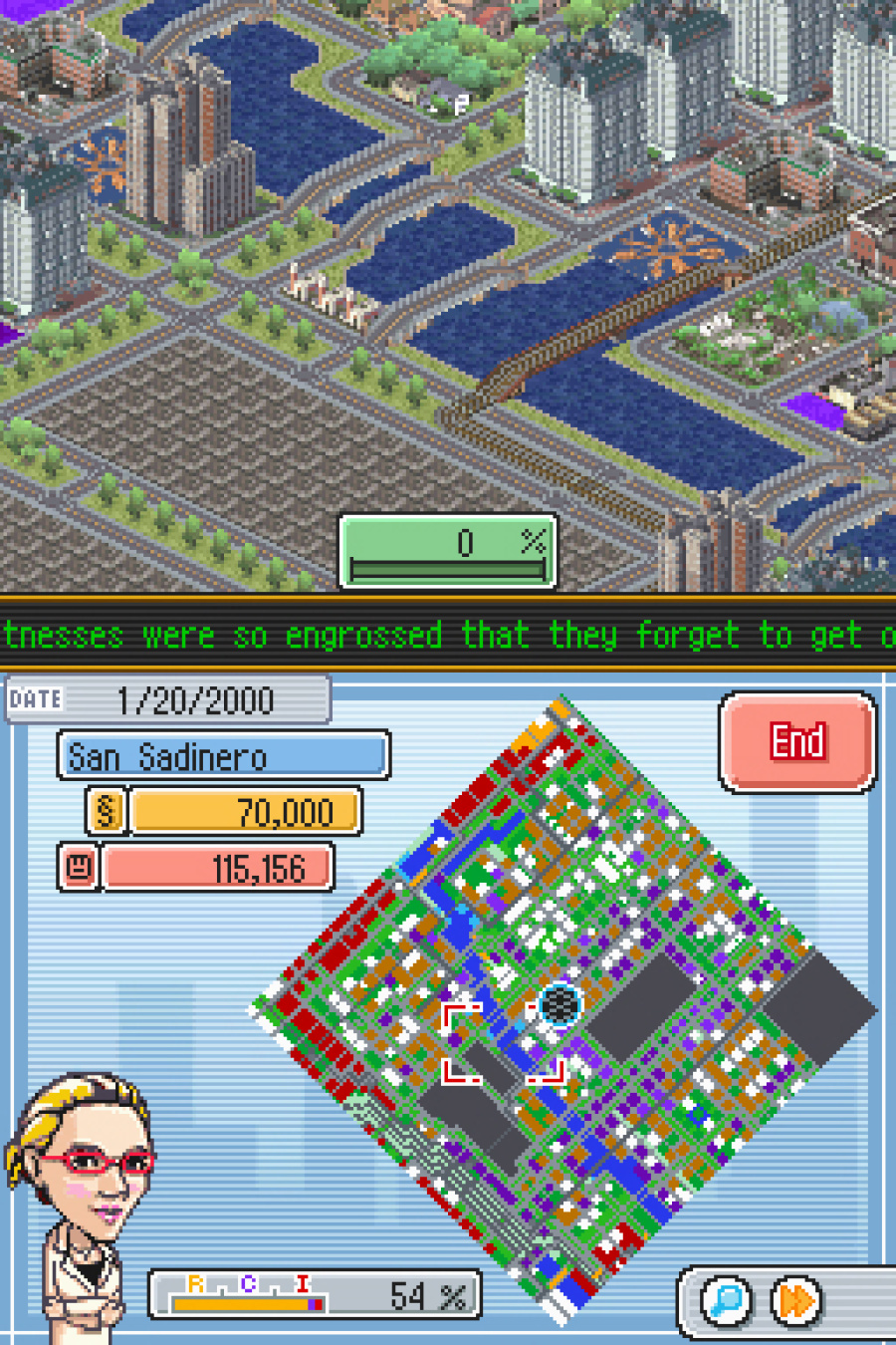 SimCity DS Screenshot