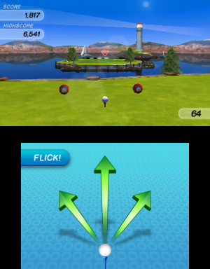 Flick Golf 3D Review - Screenshot 1 of 3