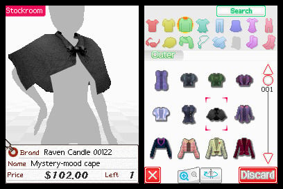 Style boutique shop ds game