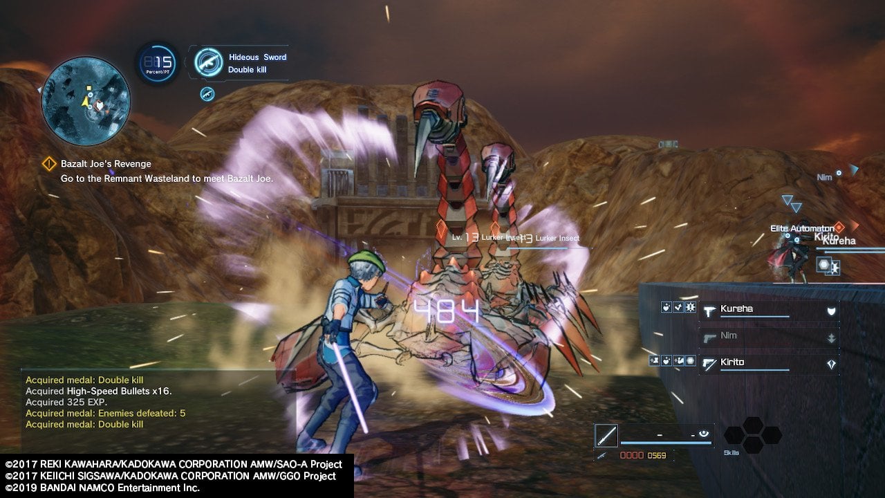 Sword Art Online: Fatal Bullet Introduces In-Game Features, New Characters